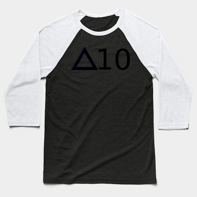 Delta 10 Baseball T-Shirt by HerbalBlue